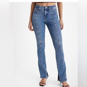 Express Mid Rise Front Seam SkyScraper Jeans